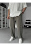 Khaki Washed Stretch Fabric Baggy Pants Jj-139