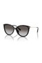 Mk 2184U 30058g 56 Dupont Women's Cat Eye Black Bone Sunglasses