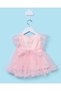 Infant Girls Pink Tulle Party Dress - 4