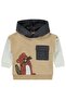 Hooded Jacket with Pockets 6-18 Months Set - Brown - 3