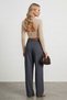 Women's Belt Pack Trousers Wide Leg Straight Smoked Women's Trousers - 3