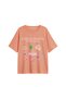 Childhood Nostalgia Printed Relaxed Fit Yavruağzı Women's Tshirt