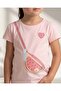 Girls Pink Printed T-Shirt - 4