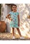 Girls Multi Printed Sleeveless Dress - 5