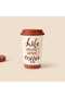 Kitchen Life Ceramic Mug - White / Brown - 400 ml - 3