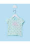 Infant Girls Light Blue Allover Print T-Shirt