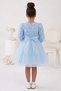 Luvia Long Sleeve Girls Tutu Evening Dress M00810 Blue - 3