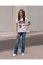 Senior Girls White Graphic T Shirt - 5