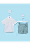 Infant Boys White and Green 2 Piece Set - 4