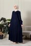 Kupra Fabric Hijab Dress with Button Detail, Comfortable Fit, Long Dress, Premium Plus Size Hijab Dress - 2