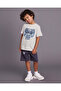 Boys Grey Game Placement Print T-Shirt - 5