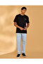 Men Black Jacquard T-Shirt - 2