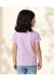 Girls Lilac Friends Placement Print T-Shirt - 3