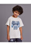 Boys Grey Game Placement Print T-Shirt