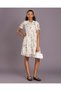 Senior Girls Cream Printed Party Dress - 5