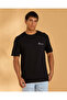 Men Black Jacquard T-Shirt