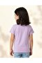 Girls Lilac Placement Print T-Shirt - 3