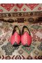 Red Unisex Children's Yemeni Sandal Genuine Leather Folk Games Daily Use Size 20-29