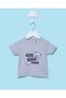 Infant Girls Grey 2 Pcs T-Shirt and Shorts Set - 2