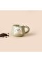 Kitchen Relax Fok Patterned Ceramic Mug - White - 500 ml - 5