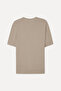 Men's Beige Modal Blend Loose Fit Crew Neck T-Shirt - 2