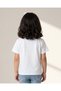 Girls White Floral Sequin Embellished T-Shirt - 3