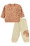 Dog Printed 6-18 Months Set - Orange - 2