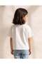 Girls White Printed T-Shirt - 3