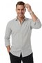 Dark Gray Slim Fit Striped 100% Cotton Men's Shirt – Breathable Stylish Casual Shirt 2602626