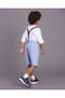 Boys Blue Suspender Bermuda Shorts - 5