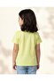 Girls Green Placement Print T-Shirt - 3