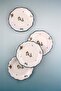 Butterflies Aqua 4 Piece Dessert/Cookie Plate