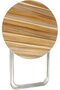 Foldable Round Coffee Table, Portable Compact Folding Table for Living Room Kitchen - 7
