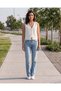 Women Ivory Textured Embroidered Waistcoat - 3