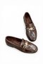 Women's Loafers Orthopedic Sole Gold Buckle Detail