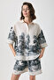 Cotton Linen Shirt with Shorts Set - 2