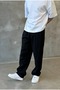 Black Premium Pleated Fabric Baggy Pants - 4