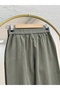Elnur Flat Leg Gabardine Trousers-Ma3654 Khaki - 6