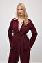Buy Belt Pieces of TENCEL™ Jackets - Burgundy