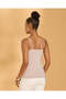 Women Taupe Plain Strappy Vest - 3