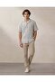 Men White Jacquard Striped Lounge Shirt - 3