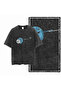 تي شيرت أوفر سايز قابل للغسل - تي شيرت أوفر سايز مغسول مطبوع