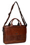 71476 Genuine Leather Unisex Briefcase Bag Se Professional Business Bag with Laptop Compartment Bag Se Brown - 2