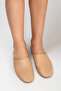 Genuine Leather Joyce Women's Nude Sabo Slipper - 6