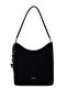 Women's Faux Leather Black Shoulder Bag