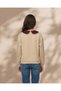 Senior Girls Beige Peter Pan Collar Sweatshirt - 3