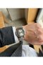 Men's Wristwatch Silver Dial Mesh Steel Band Calendar Quartz Watch 41-45 mm - 4