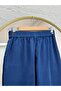 Elnur Flat Leg Gabardine Trousers-Ma3654 Navy Blue - 5