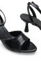 Leda Gioia Women's Thin Heeled Shoes 001265 Black Patent Leather - 5