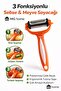 1 Piece ❤️   3-in-1 Peeler ❤️   Multifunctional Kitchen Peeler ❤️ Julien ❤️   Flat and Serrated Peeler Vegetable Peeler Fruit Vegetable Peeler Stainless Steel Professional Peeler Kitchen Equipment Tableware Ready - 5